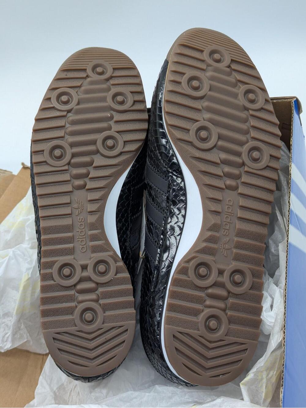 Women's Size 9.5 Adidas SL 72 OG W Black White Snakeskin Sneakers IH9170 New - Picture 6 of 10